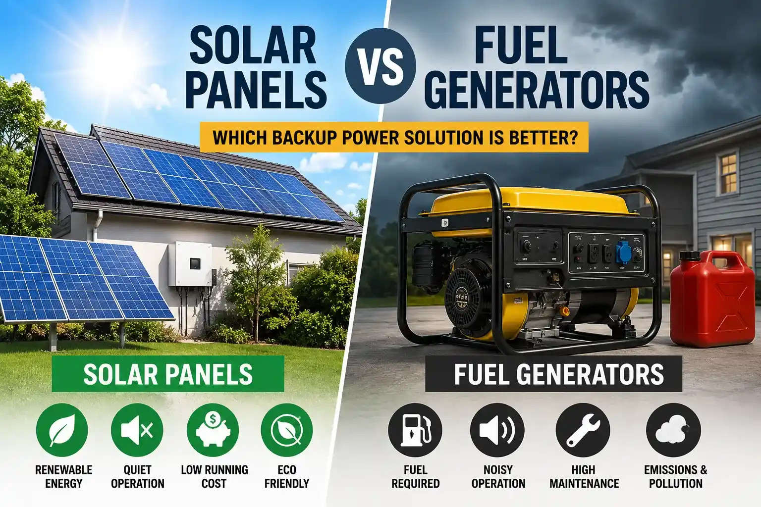 solar vs fuel generator which is best in 2026
